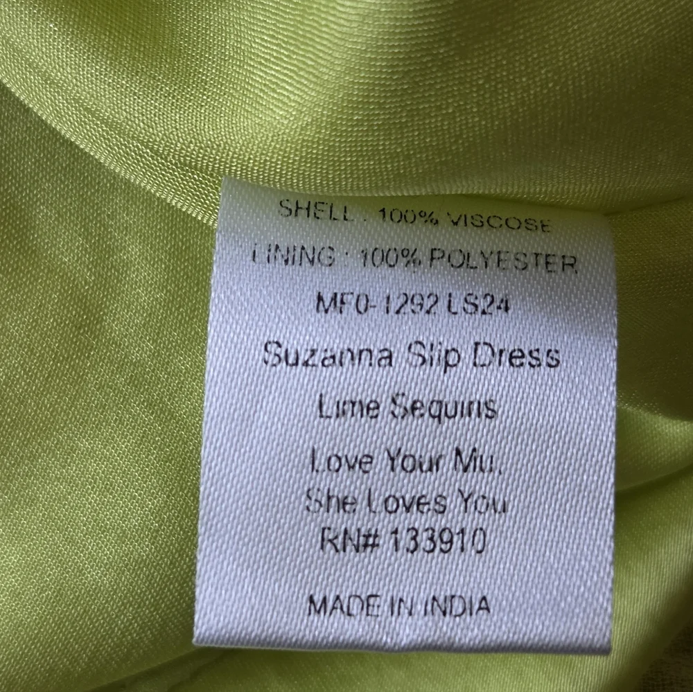 Show Me Your MuMu Lime Green Sequin Cowl Neck Mini Dress - Picture 16 of 16